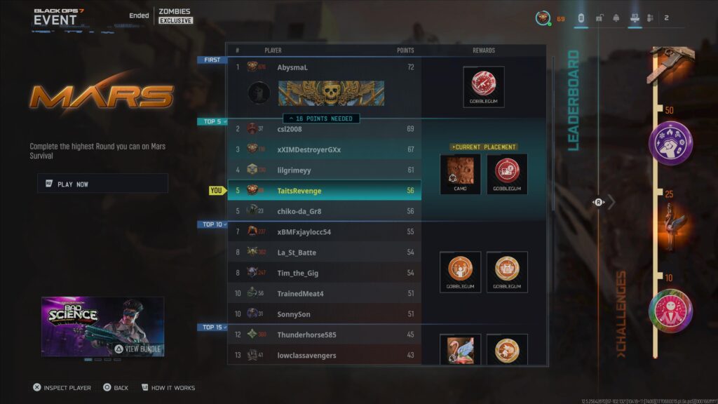 How do you all do? Overall I’m pretty proud of the round I got. Had to do it solo because everytime I played with randoms they kept exfiling before round 30…