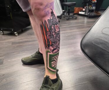 This is sage 1 of my full leg tattoo.