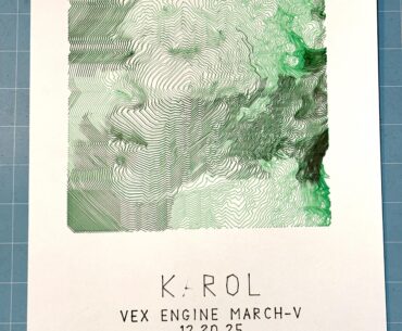 K-ROL Glitched pen plot.