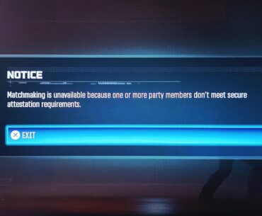 Matchmaking unavailable don't meet attestation requirement - WZ Ranked - MSI laptop GE78