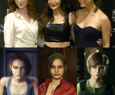 Resident Evil: The current voice actresses of Jill, Claire and Rebecca. Nicole Tompkins, Stephanie Panisello and Erin Cahill
