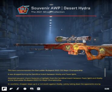I opened a Souvenir Desert Hydra