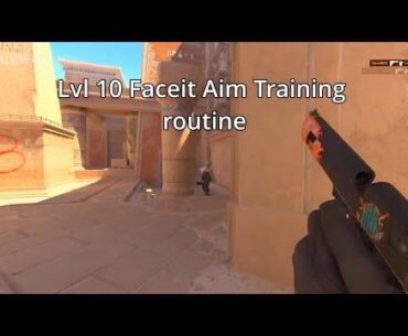 Aim training routine
