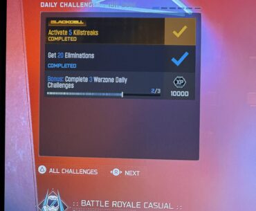 Daily challenges