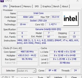 Hello friends, I finally decided to overclock my i9 12900hx engineering CPU