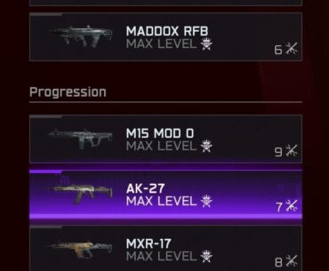 All Assault Rifles Max & My first round 100