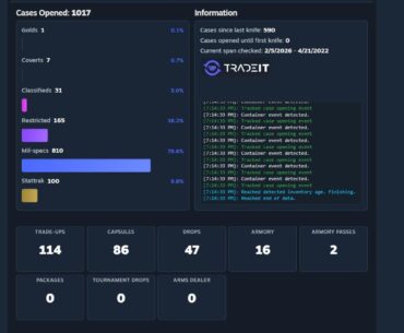 600+ Cases Opened since last Knife