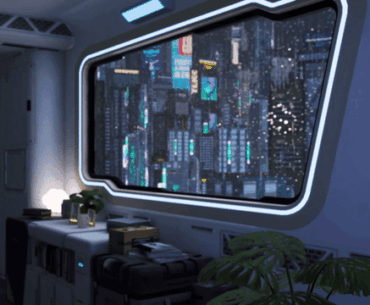 NeoCity2099: Found a moment of peace in a Cyber world.(Art by SoulLink)