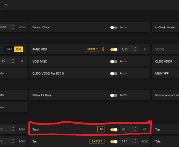 First My RAM is 30-40-40 but it run at 30-50-40