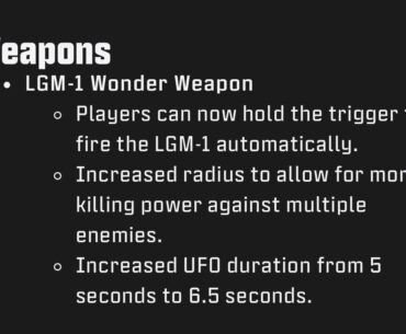 The LGM-1 has received a buff in the newest patch