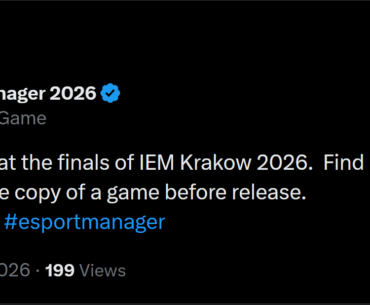 The Esports Manager 2026 team are giving away free copies of the game at IEM Krakow!