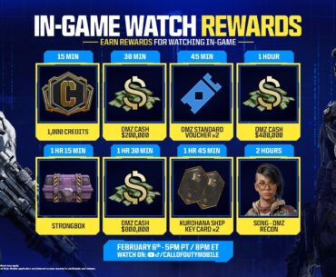 make sure to tune in to get the reward