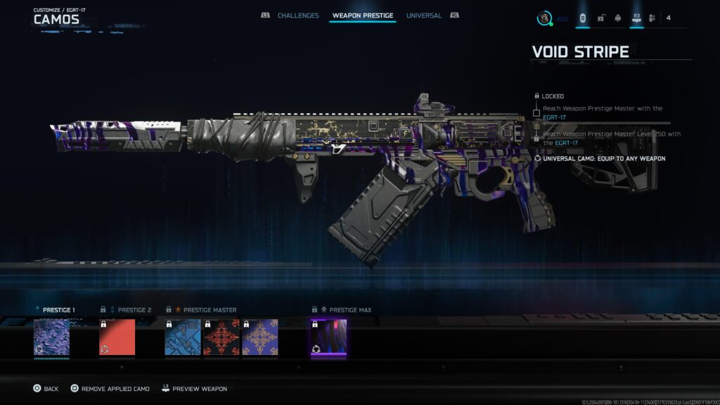 New EGRT-17 Max Level Camo is like a new Dark Matter!