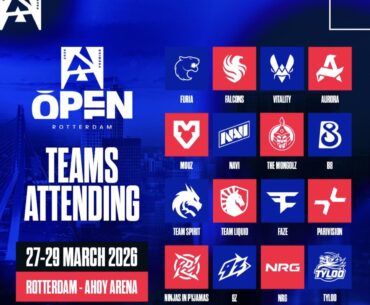 BLAST Open Rotterdam Attending teams
