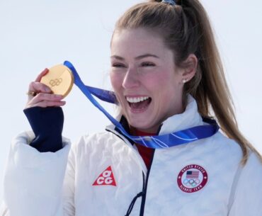 U.S. wins a national best 12 gold medals at Winter Games : NPR