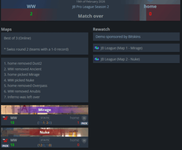 Is this match has the widest score gap in a BO3 in CS2?