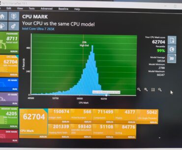 Overclocking for the first time my first PC build results (265K)