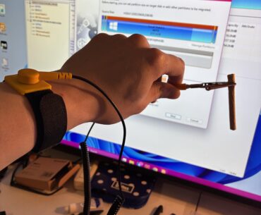 Updating my PC. Found the wrist strap to be more than useful. This is what nostalgia feels like.