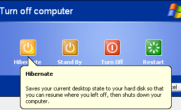 A very fascinating thing about hibernate mode