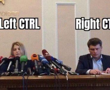 We always forget the right CTRL exists