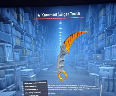 Karambit tiger tooth