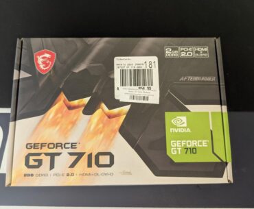 I bought a brand new GeForce GT 710