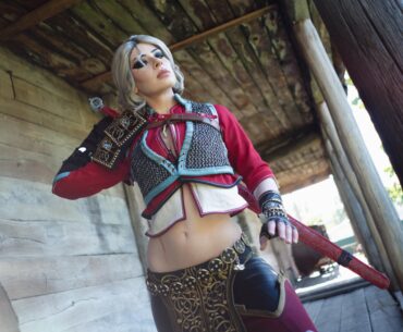 Ciri from The Witcher 3 by my wife. Zerrikan's armor made by her