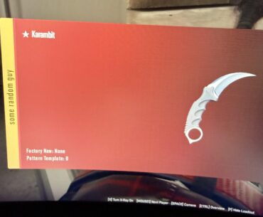 Found this Classic Kirambit, is it rare or nah cuz I don’t see a float