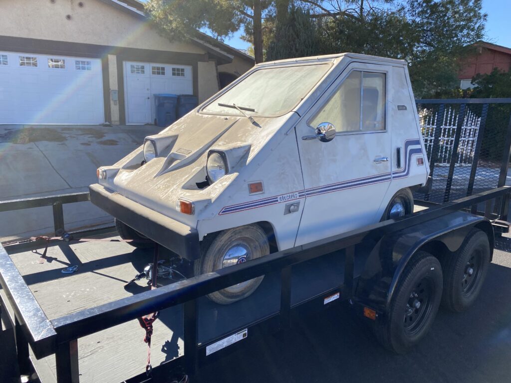 I just dragged a 1976 Citicar car home.