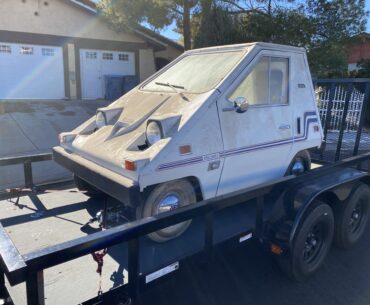 I just dragged a 1976 Citicar car home.