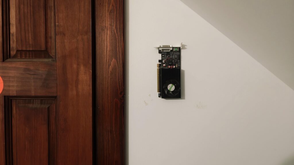 Hanging computers on a wall, but budget.