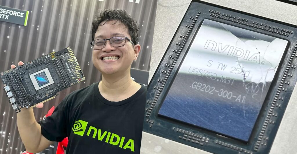 RTX 5090 LIGHTNING Z: overclocker reports cracked GB202 die during extreme OC attempt
