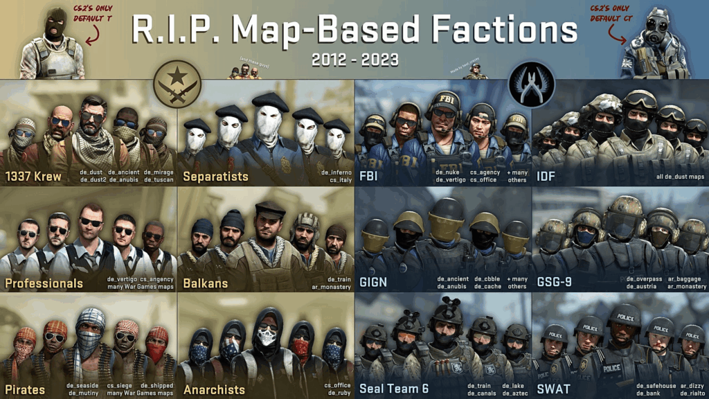 Old faction voicelines