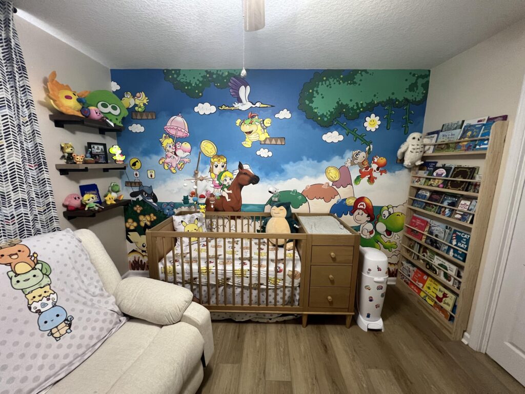 Our son’s Nintendo themed nursery