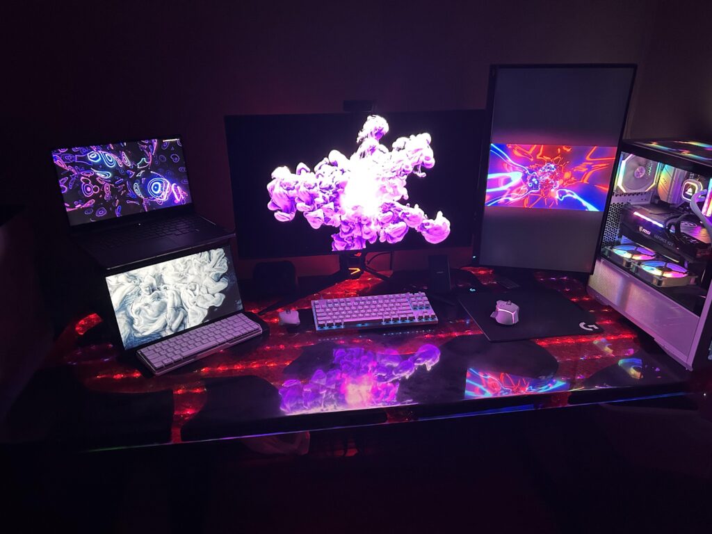 FINALLY finished my Epoxy Desk!