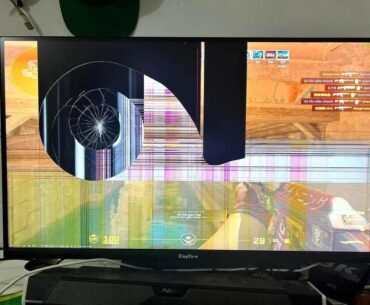Someone smashed the monitor and it creates golden ratio