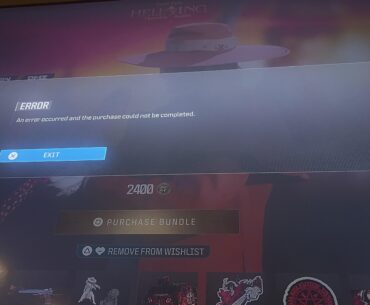 Error occurred purchase issue