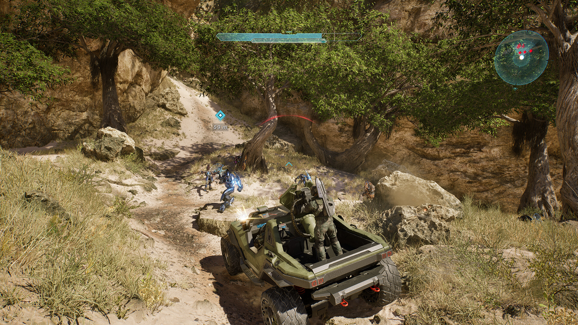 Screenshot from Halo: Campaign Evolved, the remake of Halo: Combat Evolved.