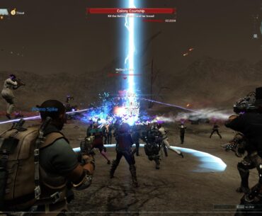 I swear, there’s a boss somewhere in that wall of bullets.