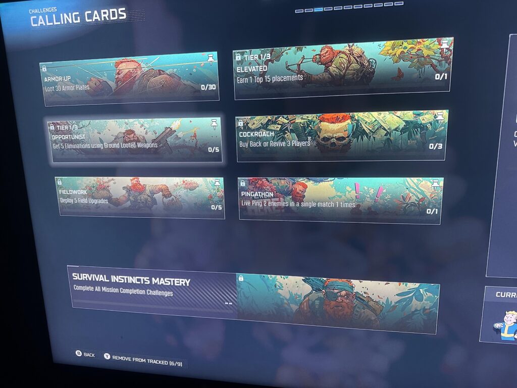 ‘Survival Instinct’ Prestige challenge bugged?