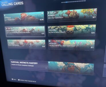 ‘Survival Instinct’ Prestige challenge bugged?