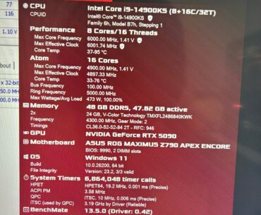 14900KS OC Direct die