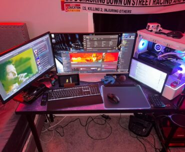 Temporary setup and yes I need to cable manage please forgive lol I’m using the Logitech wheel to connect the shifter instead of buying a moza shifter