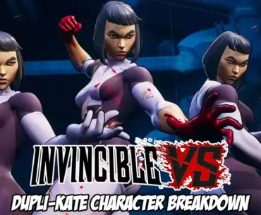 Developers explain the high risk and rewarding nature of Dupli-Kate's duplication ability in Invincible Vs during breakdown