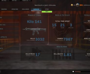 Cheers to everyone still playing Gunfight! Let's hope they never shutdown the servers. Almost 8000 matches gunfight only and still playing every day