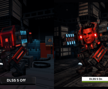 Adding DLSS 5 to my indie game "OBVERSE". Finally I can have good graphics, even the robots are looksmaxxing! Thanks Nvidia