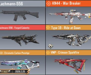 A list of weapons that trigger the footstep and gunfire audio bug. Basically anything new to this season.