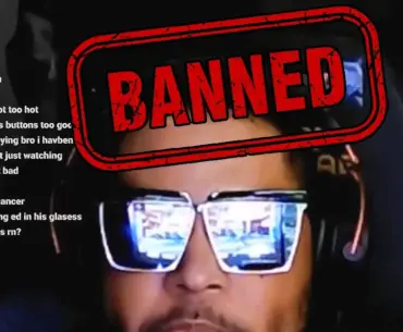 SonicSol gets banned from Twitch for having the Capcom Cup 12 pay-per-view event reflected on his sunglasses during stream