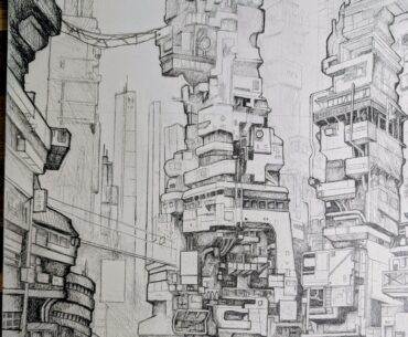 Started drawing cyberpunk things again at 45.