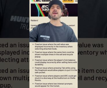 ARC Raiders New Patch + Cosmetics #arcraiders #patchnotes #fpsgames